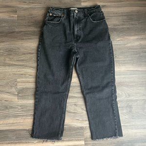 Abercrombie Ankle Straight Ultra High Rise Jeans - Women 4/27 - Black